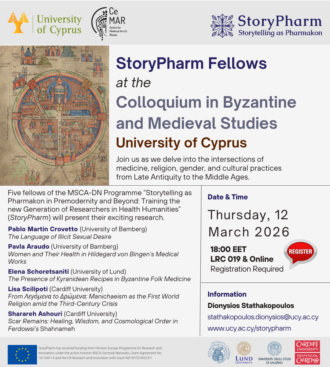 StoryPharm Fellows at the Colloquium in Byzantine and Medieval Studies University of Cyprus